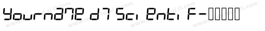Yourname D7 Scientif字体转换